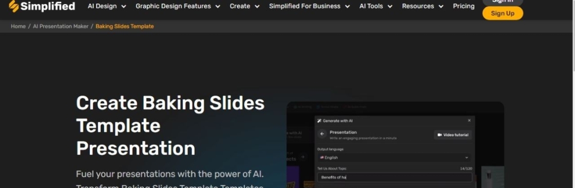 Baking Slides Template Cover Image
