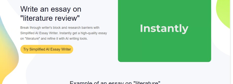 Literature Essay Writer Cover Image