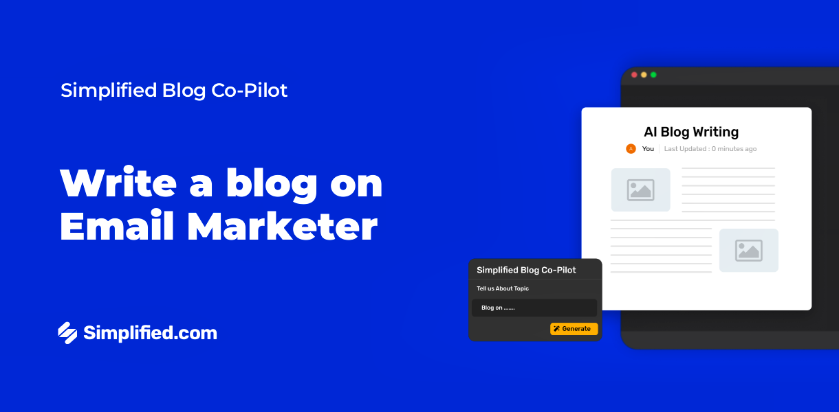 Write Email Marketer Blogs with AI Blog Writer