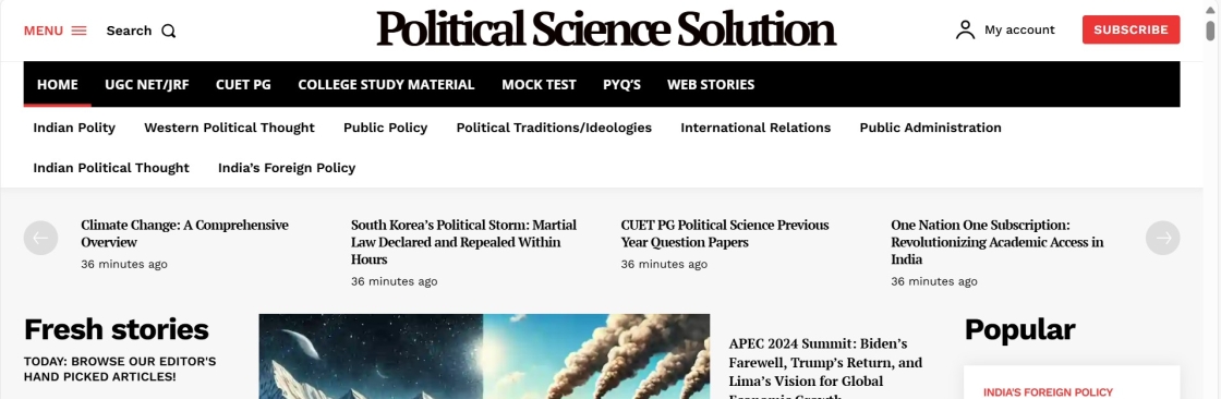 politicalsciencesolution Cover Image