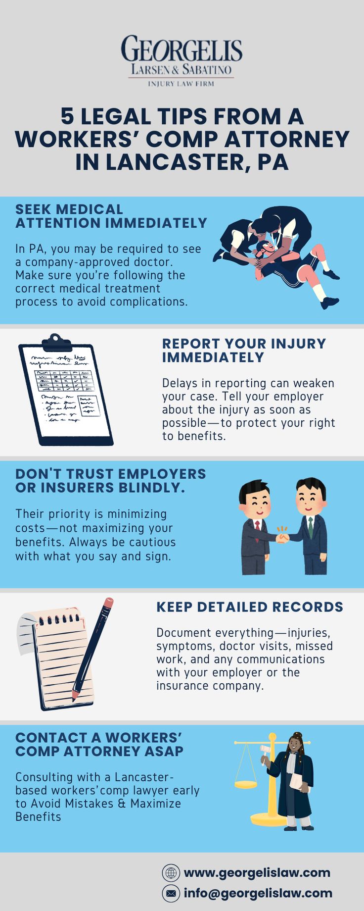 5 Legal Insights Every Injured Worker in Lancaster, PA Should Know