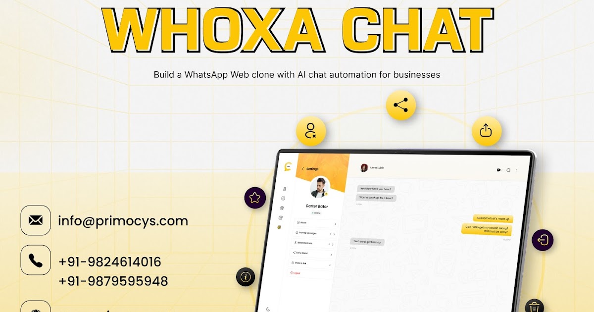 Custom WhatsApp Web Clone with AI Messaging & Automation — Whoxa Chat