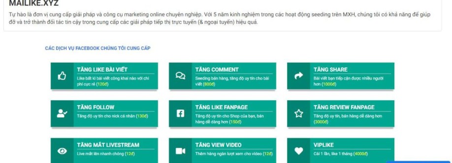 Dịch vụ mạng xã hội Mailikexyz Cover Image