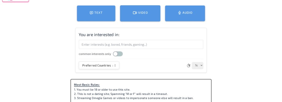 Sites like Omegle Cover Image