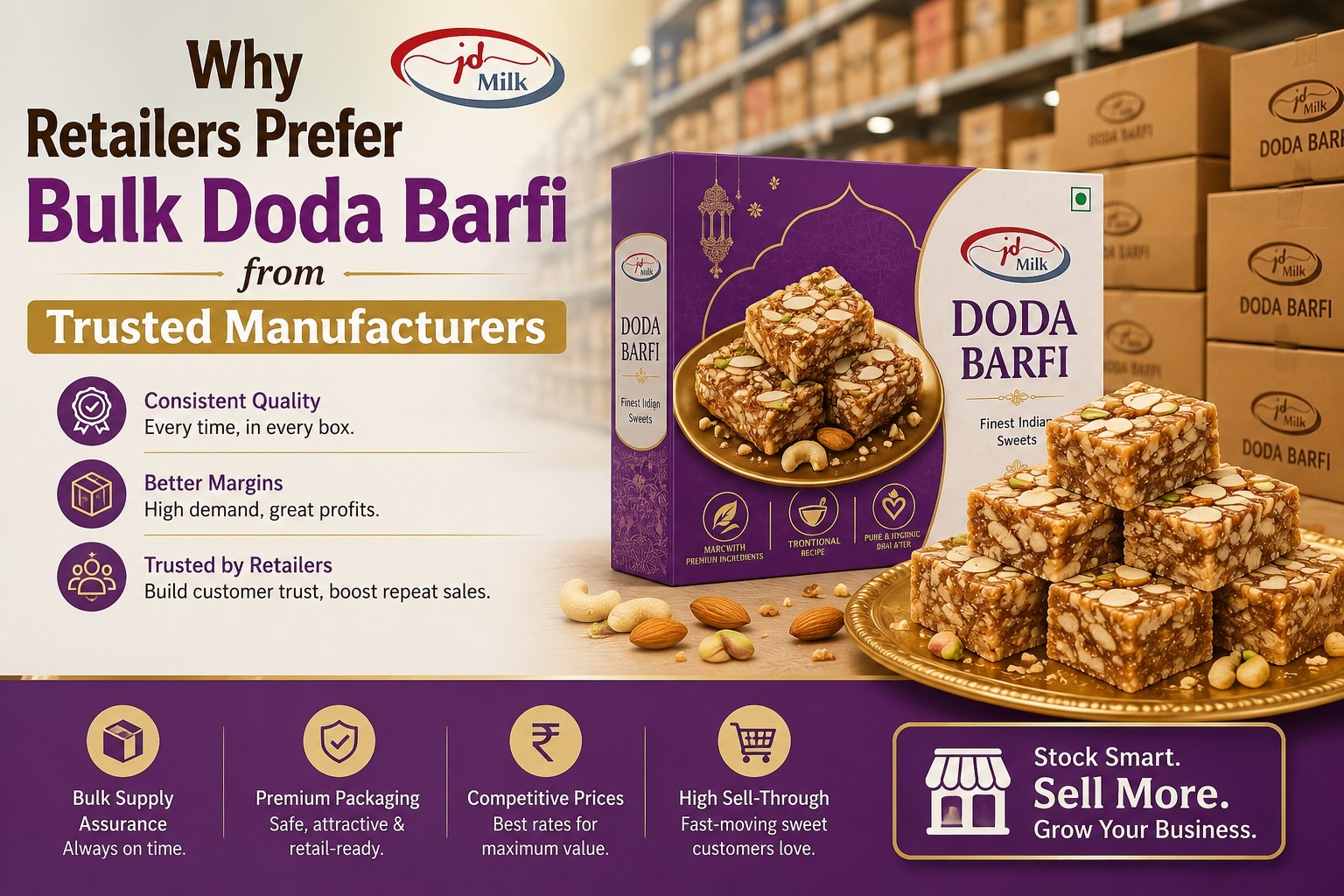 Why Retailers Prefer Bulk Doda Barfi from Trusted Manufacturers